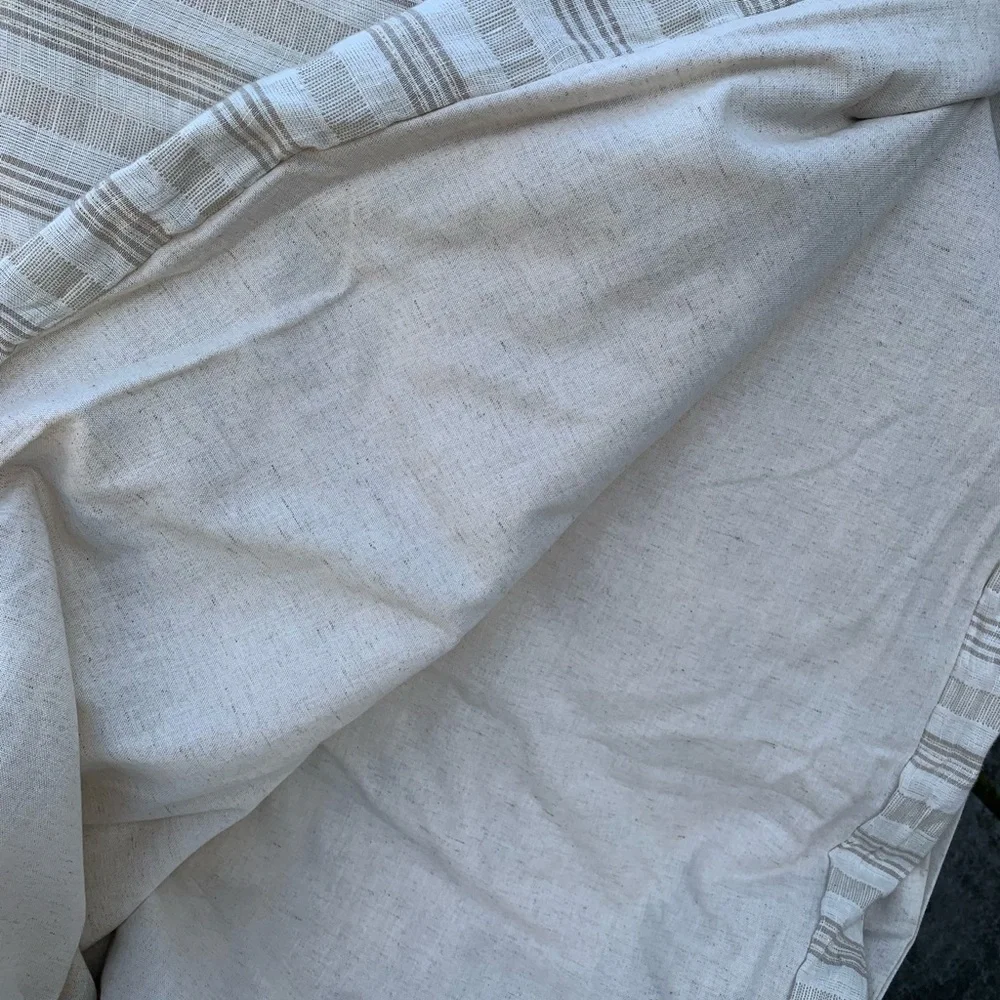 Frontgate striped duvet
